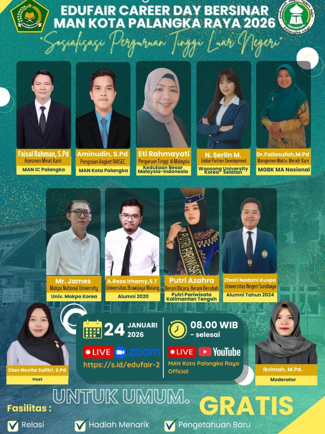 Perpustakaan Ibnu Sahnun Berperan Aktif dalam Edufair Career Day Bersinar 2026