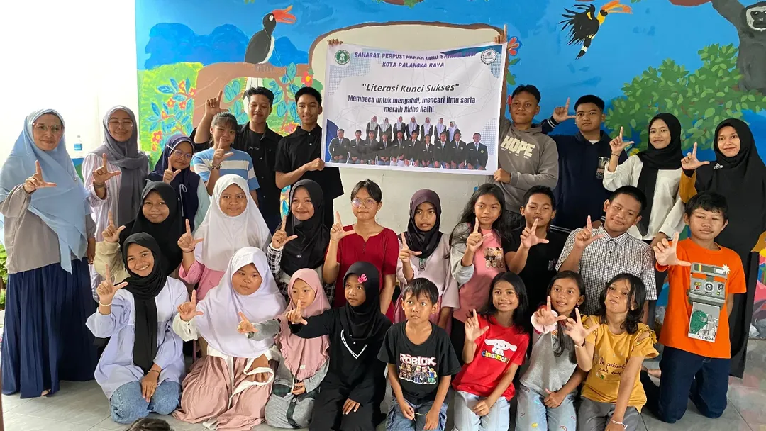 Program Jejak Aksara, Sahabat Perpustakaan Ibnu Sahnun Tebar Literasi di Taman Baca Laskar Pelangi