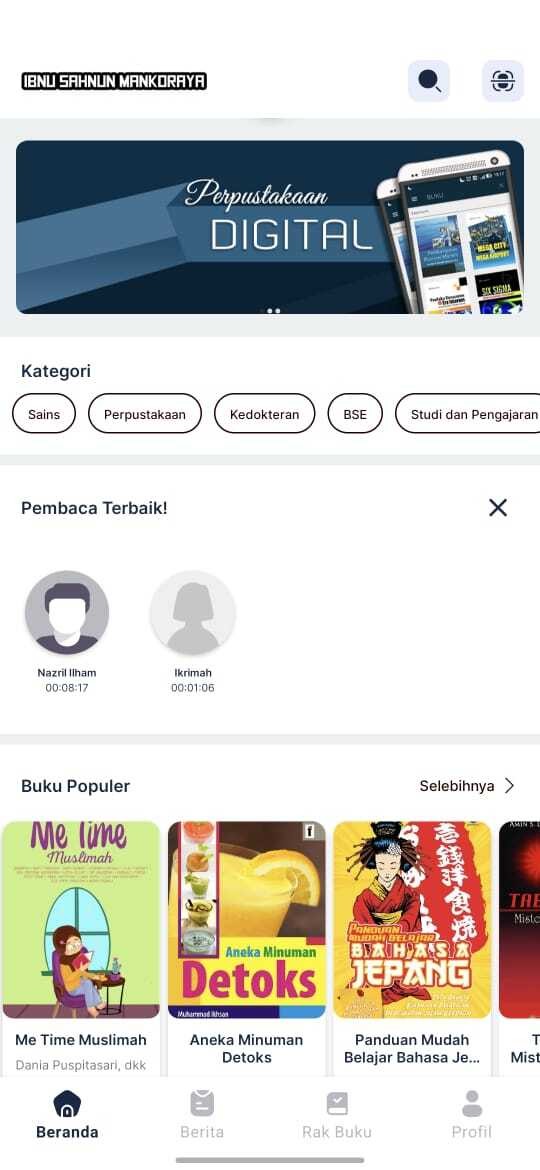 Perpustakaan Ibnu Sahnun Luncurkan Perpustakaan Digital untuk Warga MAN Kota Palangka Raya