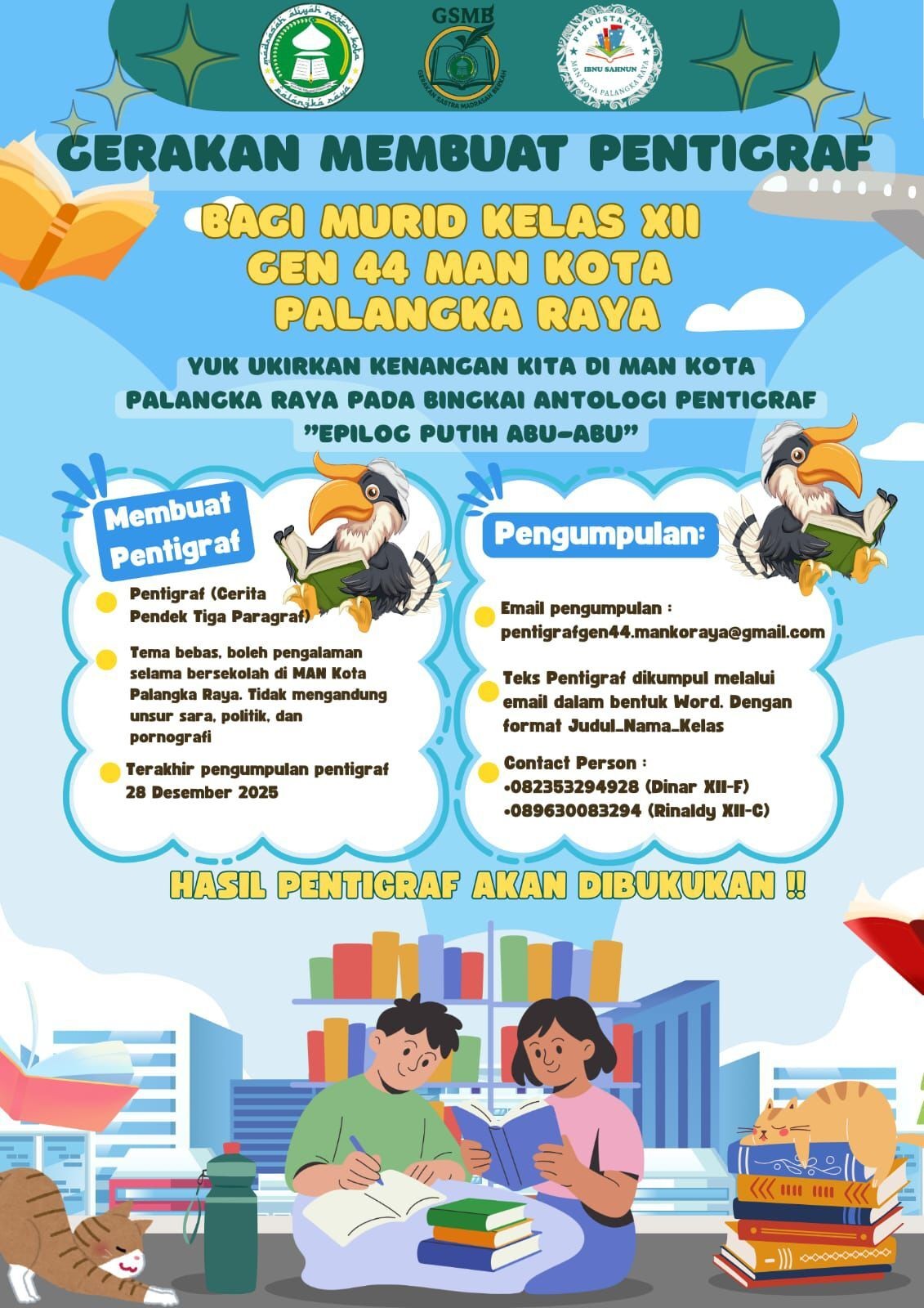 Perpustakaan Ibnu Sahnun Buka Gerakan Pentigraf Gen 44 melalui Program GSMB