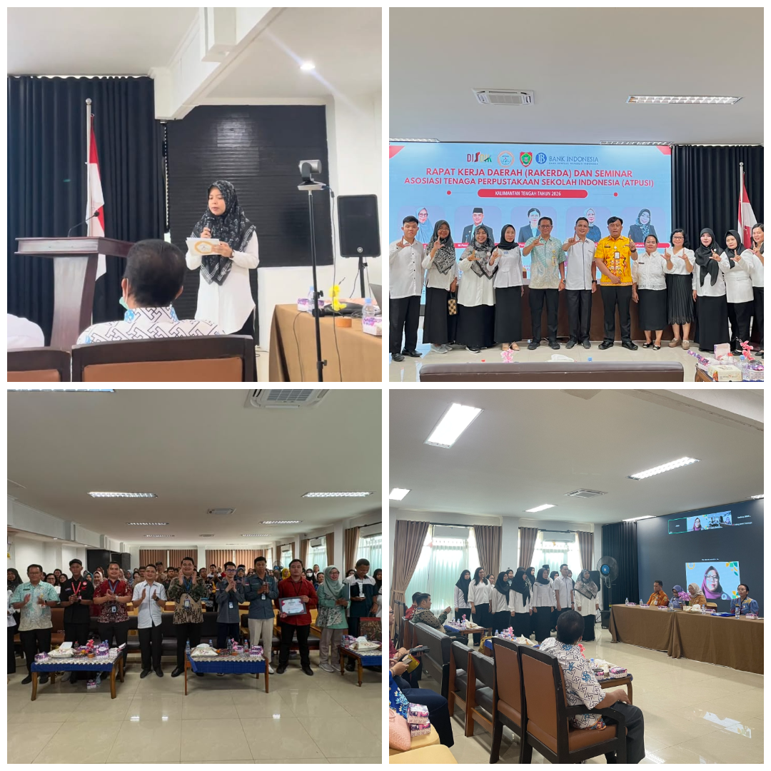 Kepala Perpustakaan Ibnu Sahnun Jadi MC dan Pengurus ATPUSI Kalteng