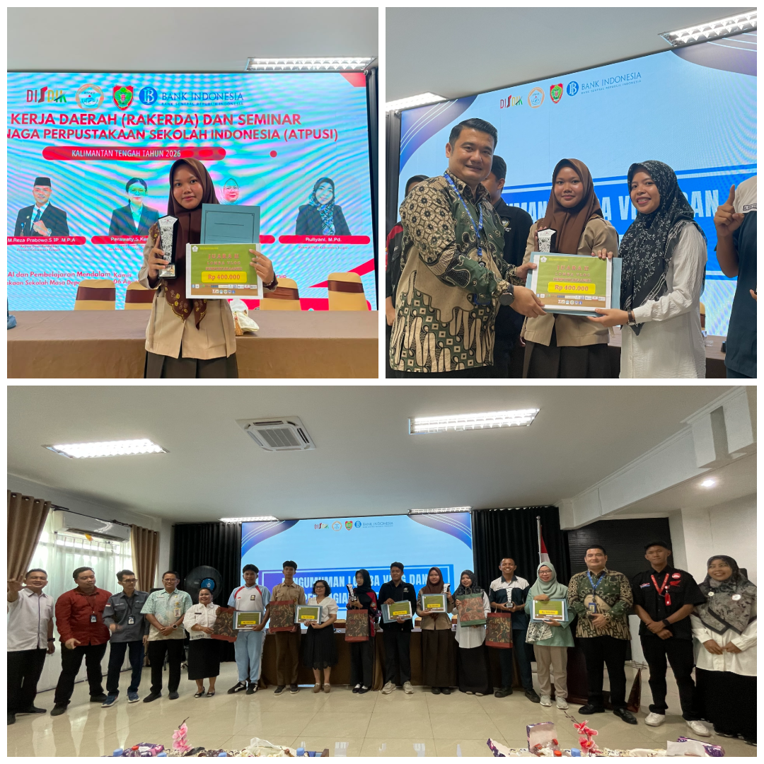 Andini Widyaningrum Raih Juara II Lomba Vlog Perpustakaan ATPUSI Kalteng