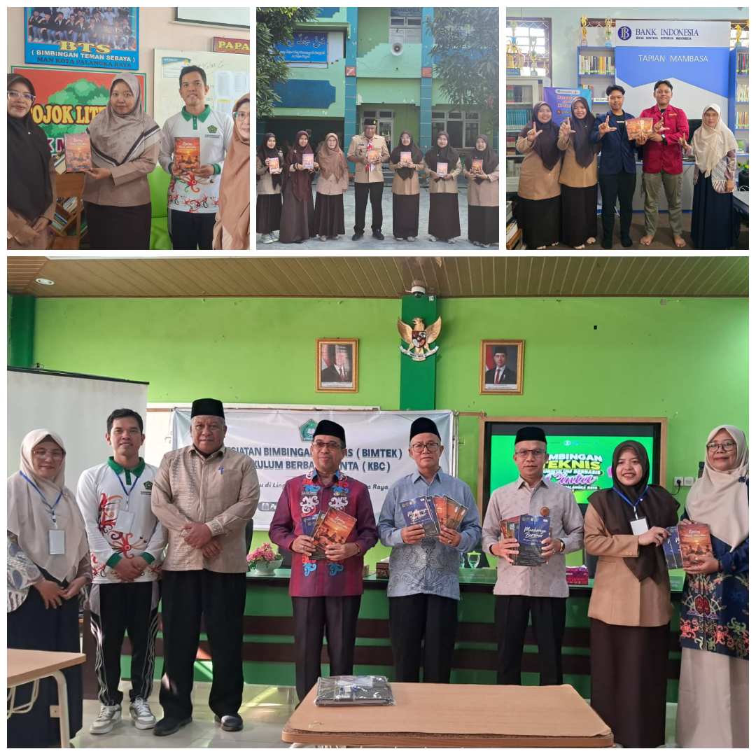 Buku Antologi Pentigraf Gen 44 MAN Kota Palangka Raya Diserahkan dalam Bimtek KBC